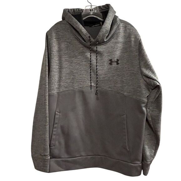 Under Armour Men's Storm Fleece Hoodie Gray Pullover Size L - Picture 1 of 10